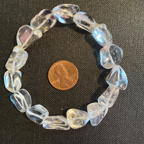 Genuine Crystal Quartz Bracelet Wear for Positive Healing Energy Unisex - Picture 5 of 5